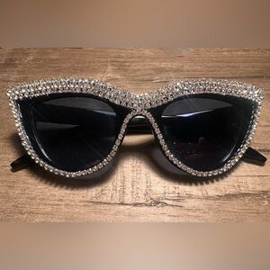 Woman’s Bling Rhinestone cat eyes  sunglasses